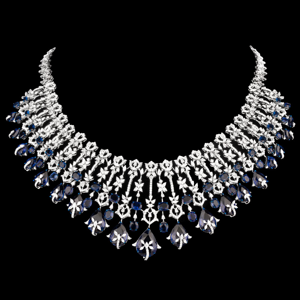18K White Gold GEMSTONE NECKLACES