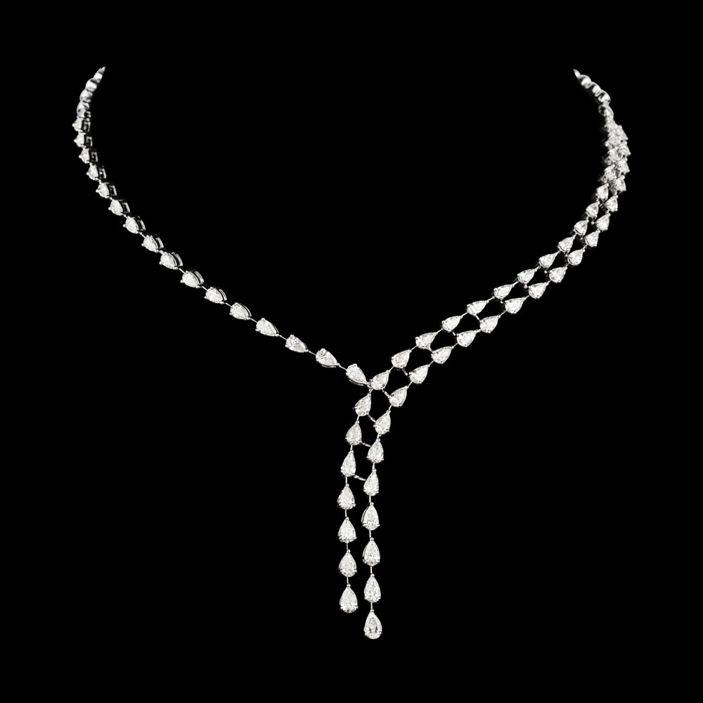 18K White Gold STRING NECKLACES