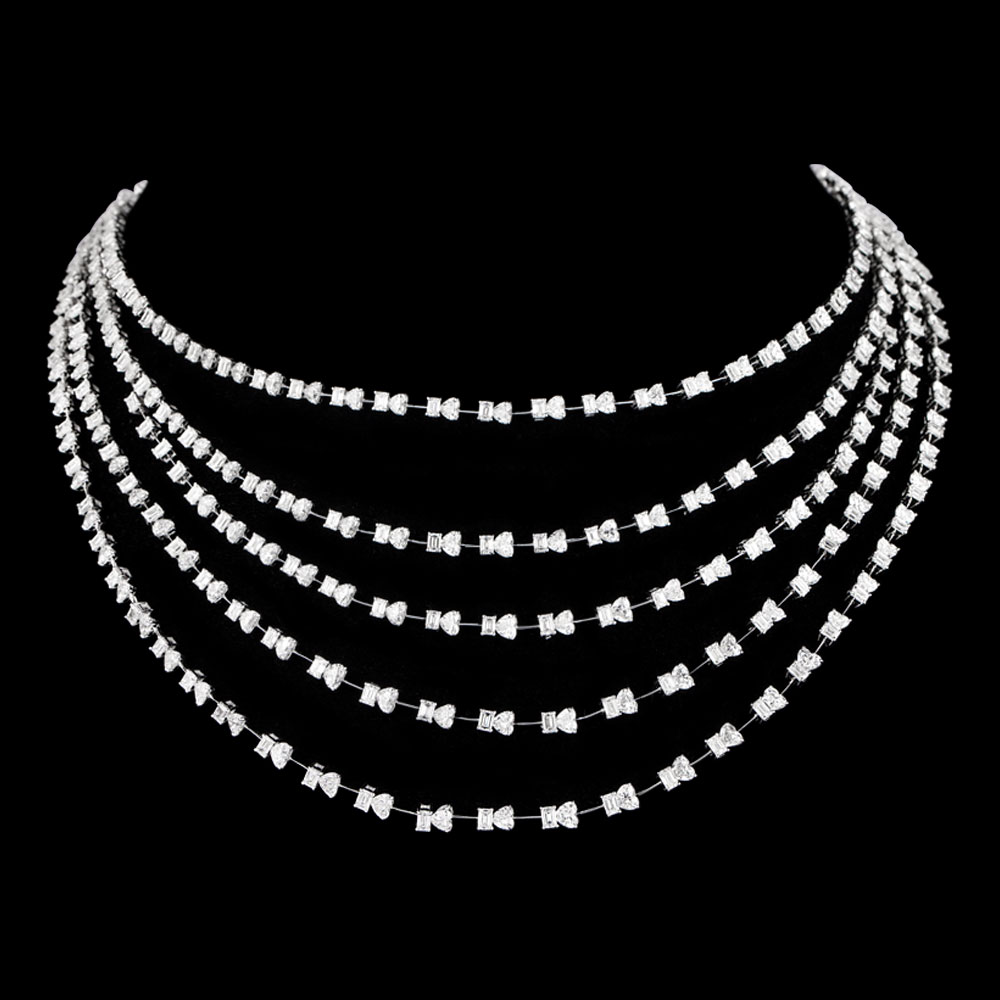 Exclusive Necklaces – 18K White Gold | Gharenu GH062NCKTNL-0206C
