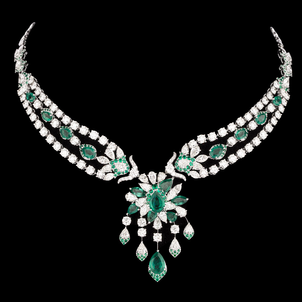 18K White Gold GEMSTONE NECKLACES