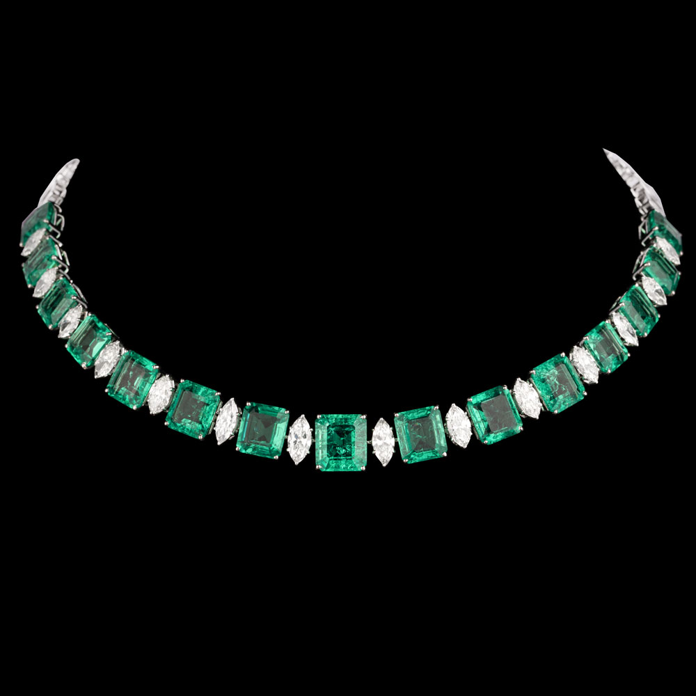 18K White Gold GEMSTONE NECKLACES