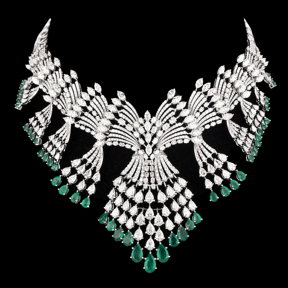 Gemstone Necklaces – 18K White Gold | Gharenu GH075NCKIJNK010(E)