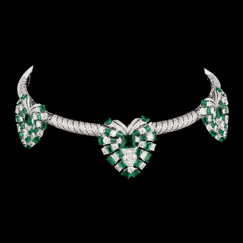 Gemstone Necklaces – 18K White Gold | Gharenu GH078NCKSPJHL-0127(E)