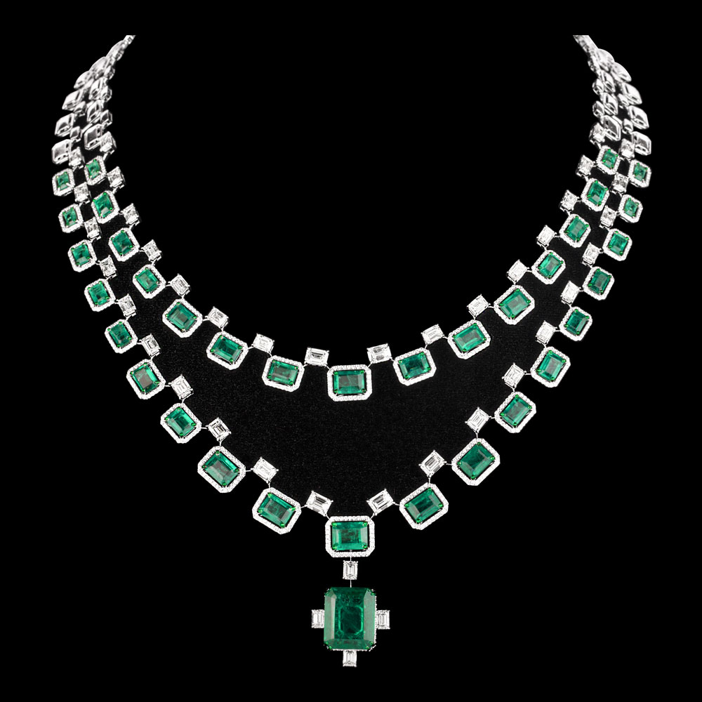 18K White Gold GEMSTONE NECKLACES
