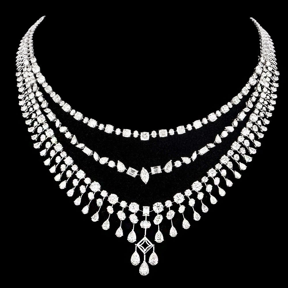 18K White Gold HIGH END NECKLACES