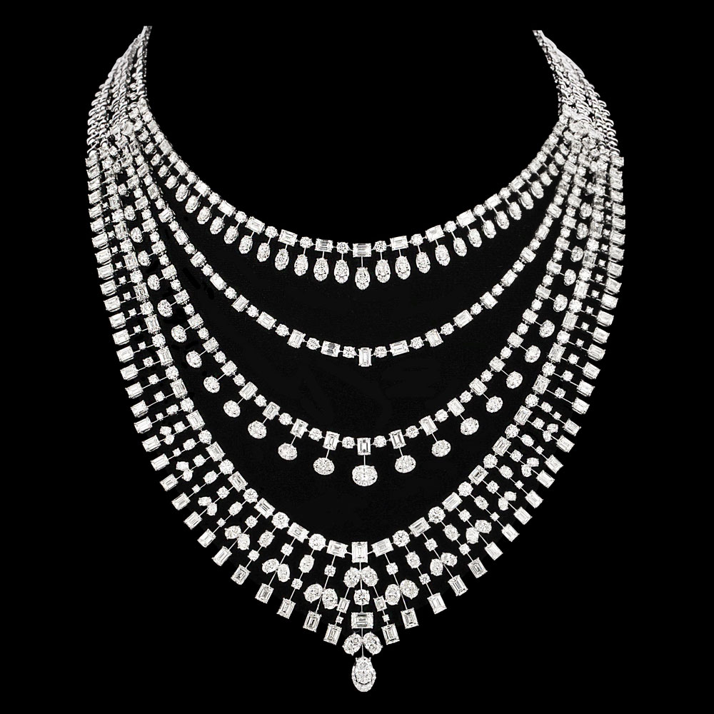 Exclusive Necklaces – 18K White Gold | Gharenu GH081NCKNK0311
