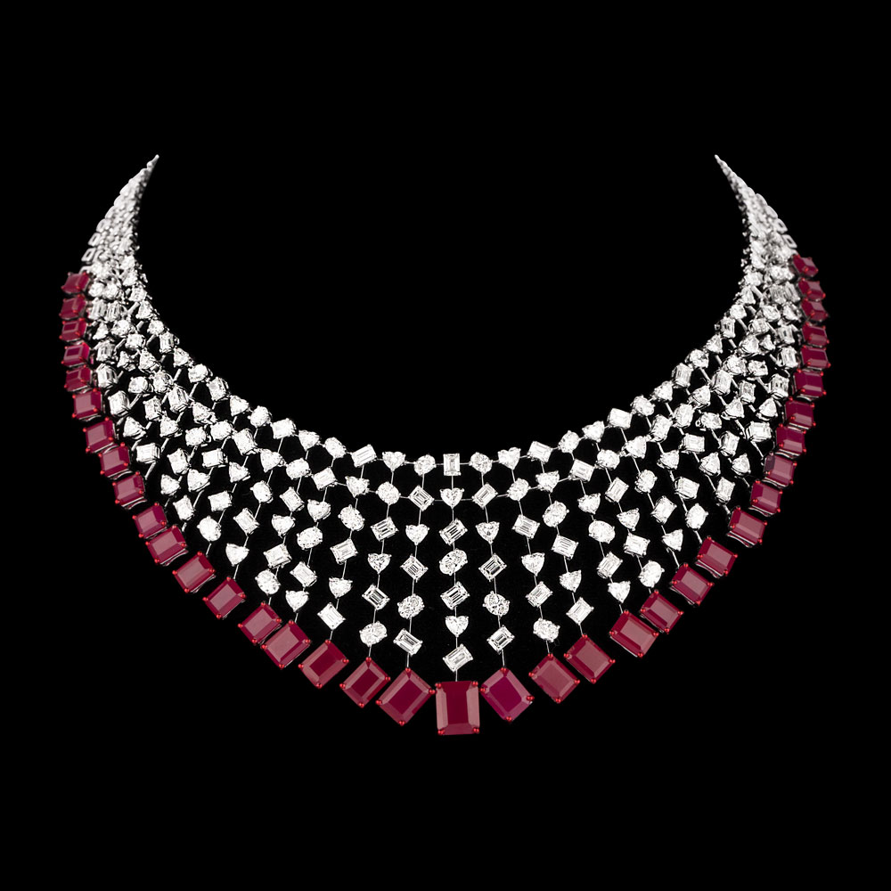 Exclusive Necklaces – 18K White Gold | Gharenu GH081NCKNK0312(R)