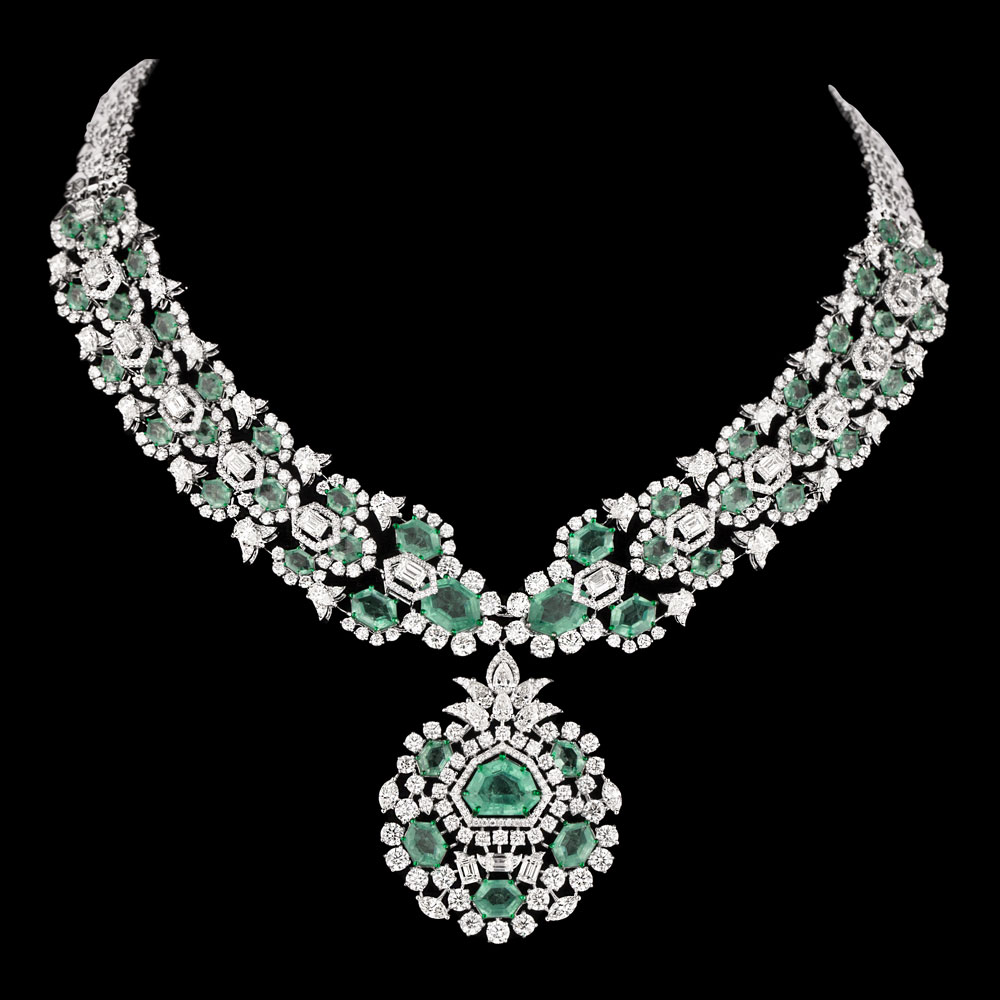 Gemstone Necklaces – 18K White Gold | Gharenu GH081NCKNK0316(E)