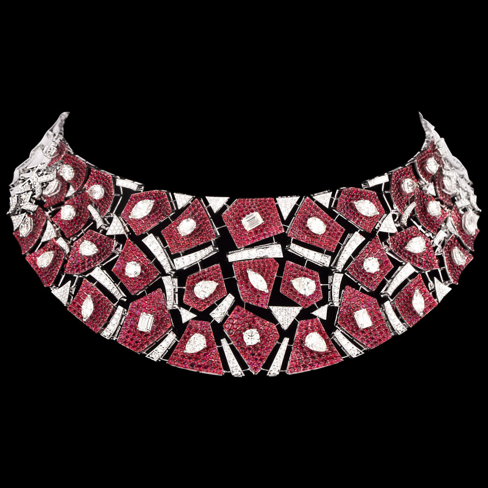 Gemstone Necklaces – 18K White Gold | Gharenu GH081NCKNK0326(R)