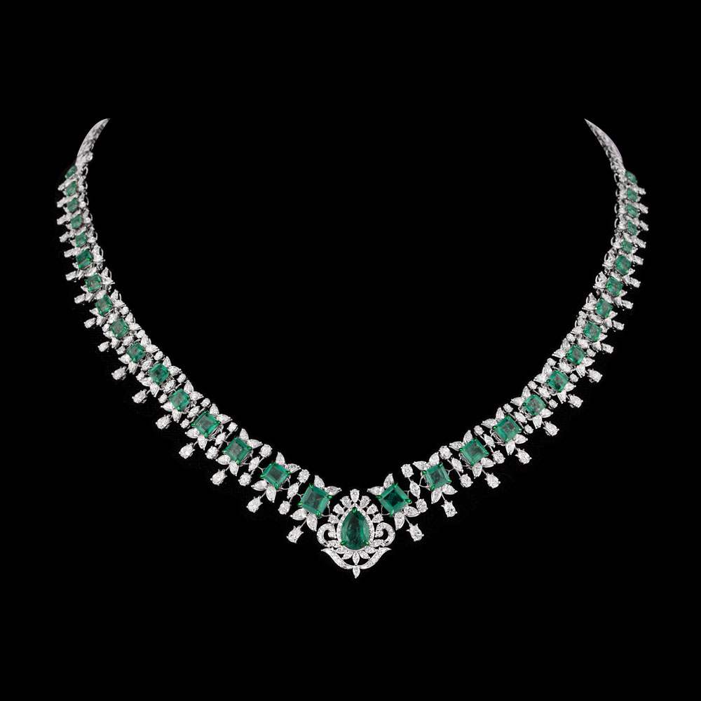 Detachable Necklaces – 18K White Gold | Gharenu GH081NCKNK0562(E)-3