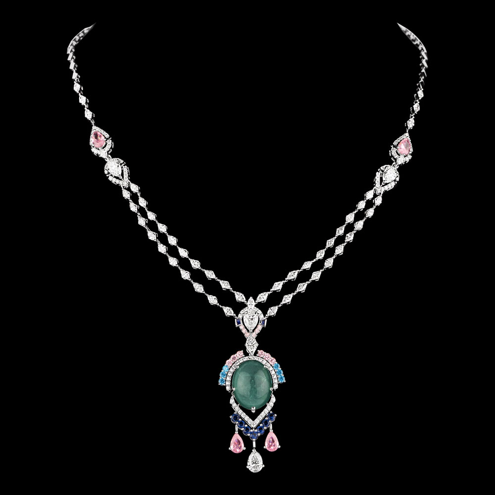 Delicate Necklaces – 14K White Gold | Gharenu GH085NCKMEN005(B-PK-E)