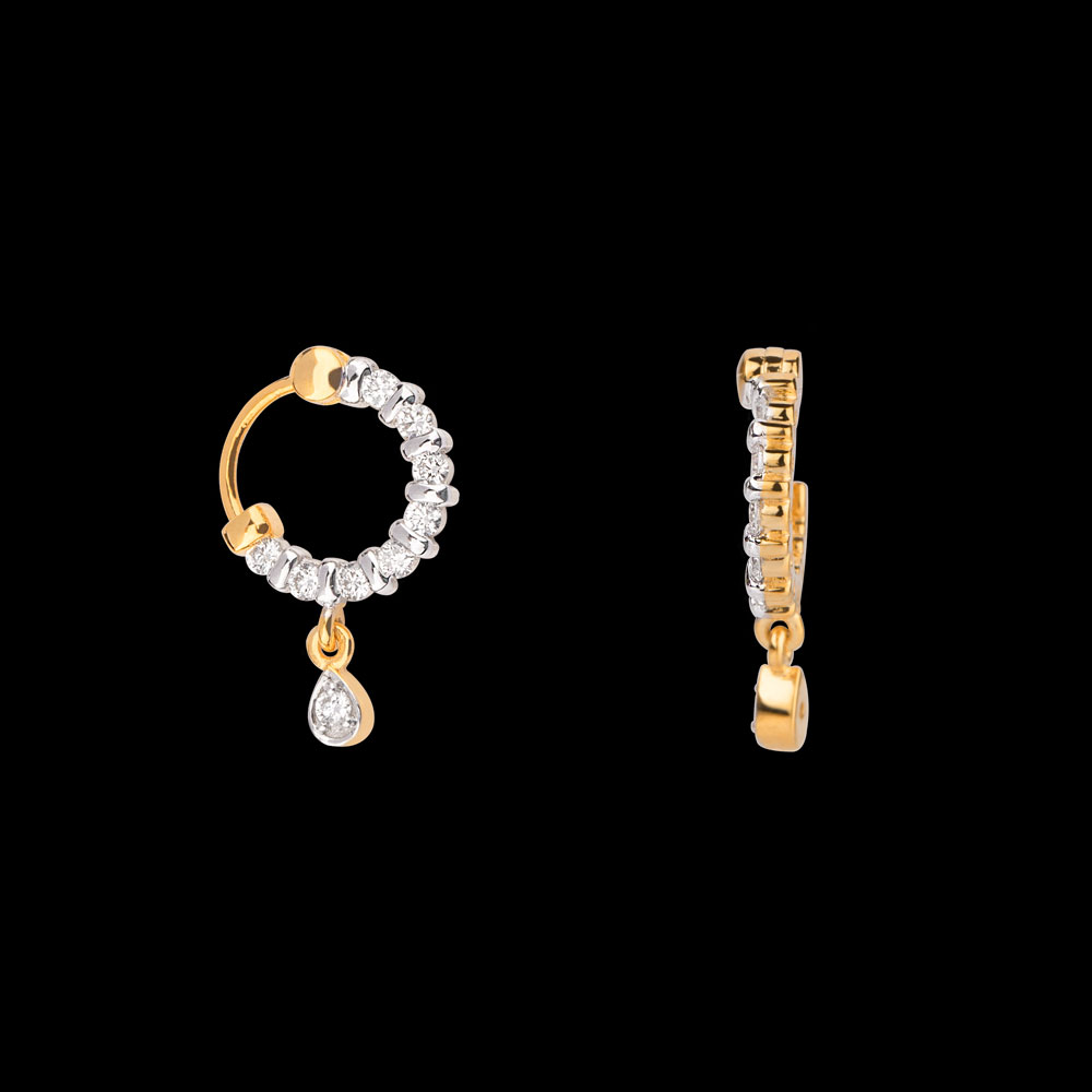 18K Yellow Gold NOSE RING NOSEPINS