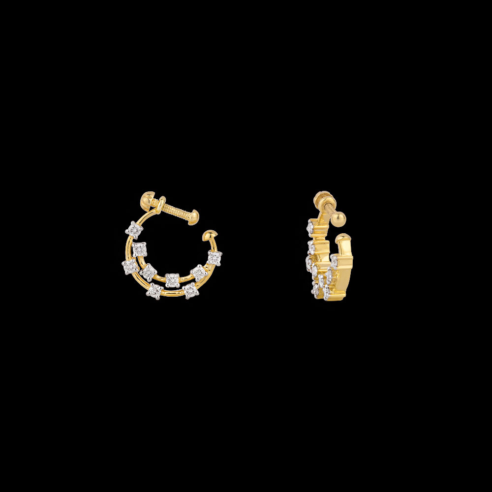 Nose Ring Nosepins – 14K Yellow Gold | Gharenu GH004NSPBSP12075