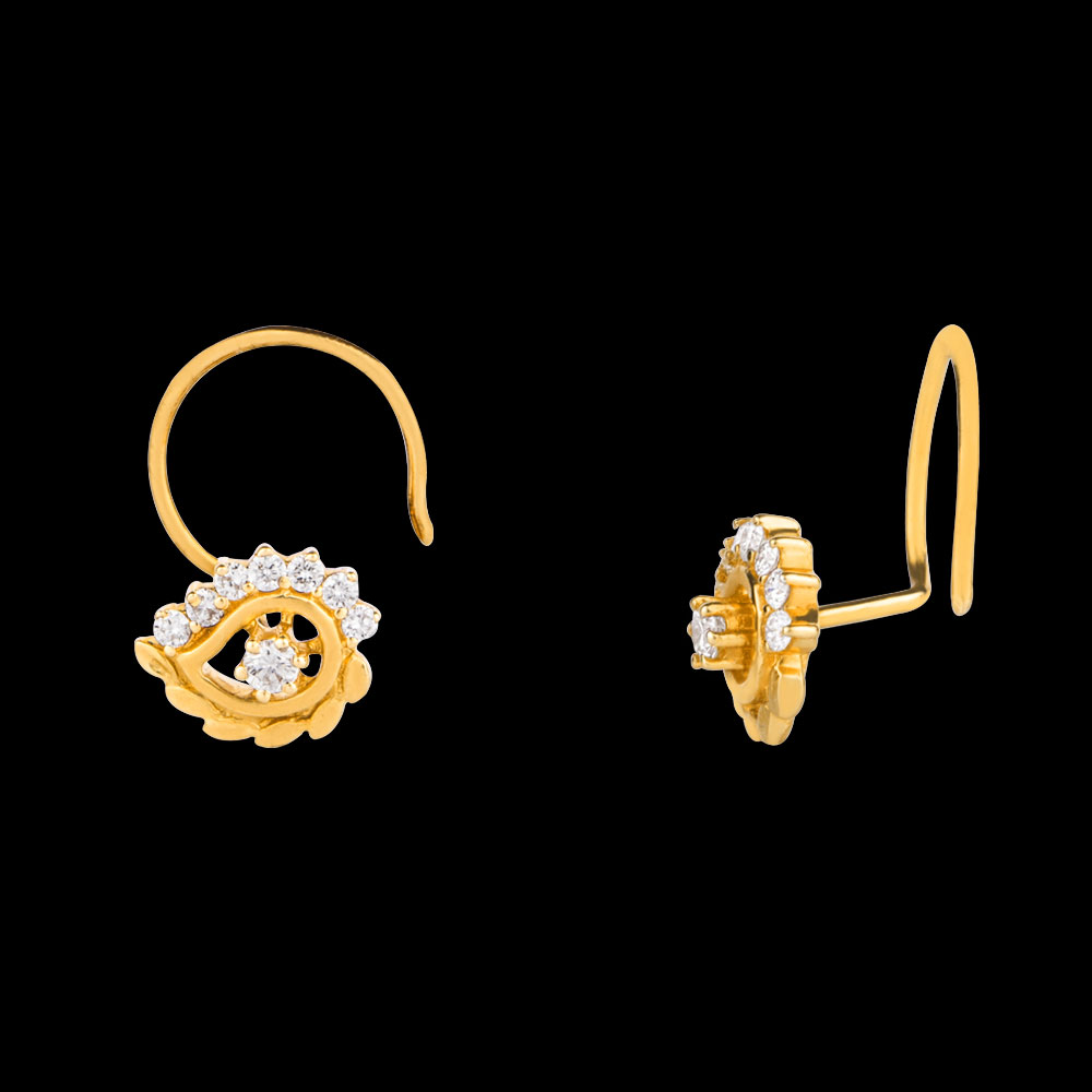 18K Yellow Gold WIRE NOSEPINS