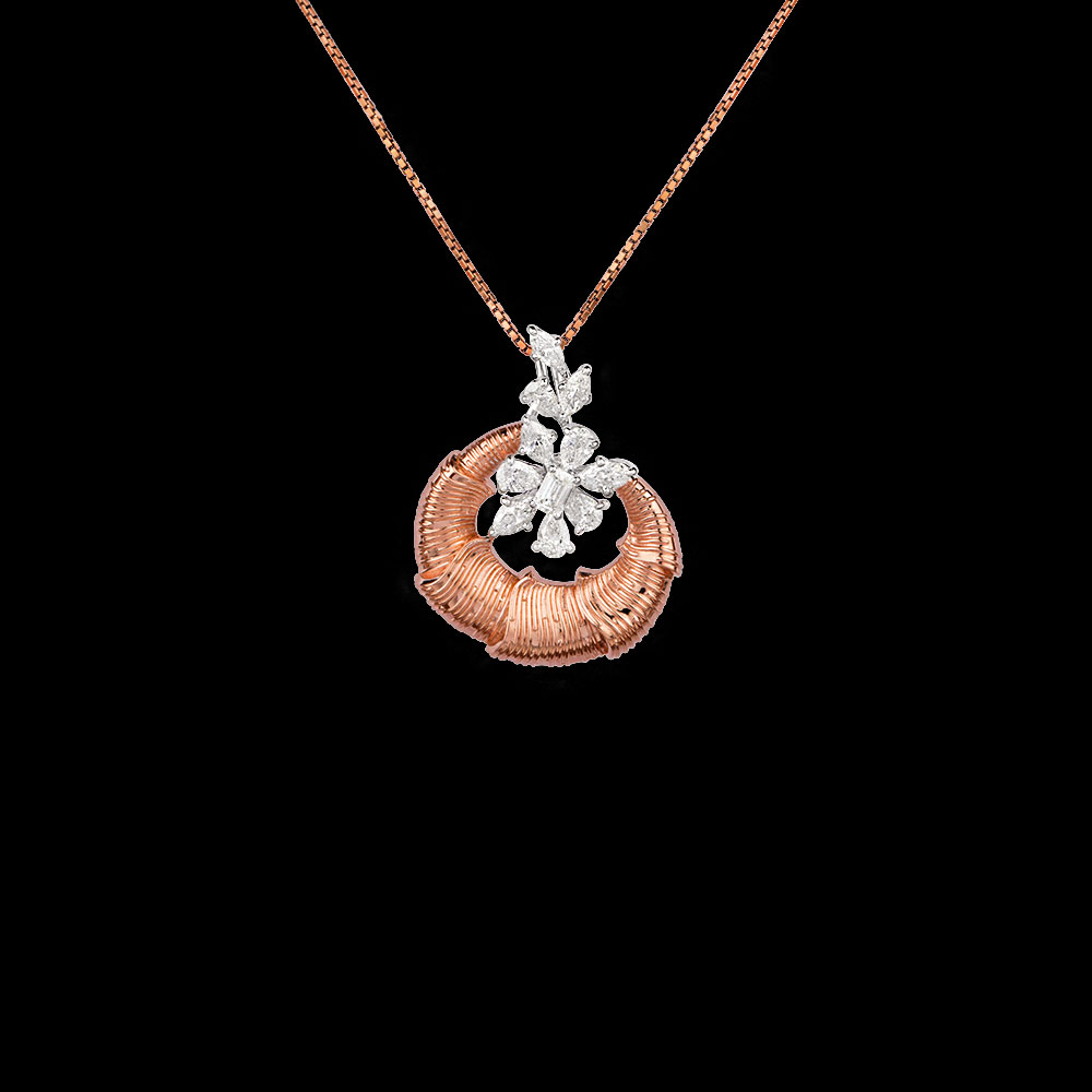 Pendants – 18K White Gold | Gharenu AYV-AAA-612-P-1_BLK