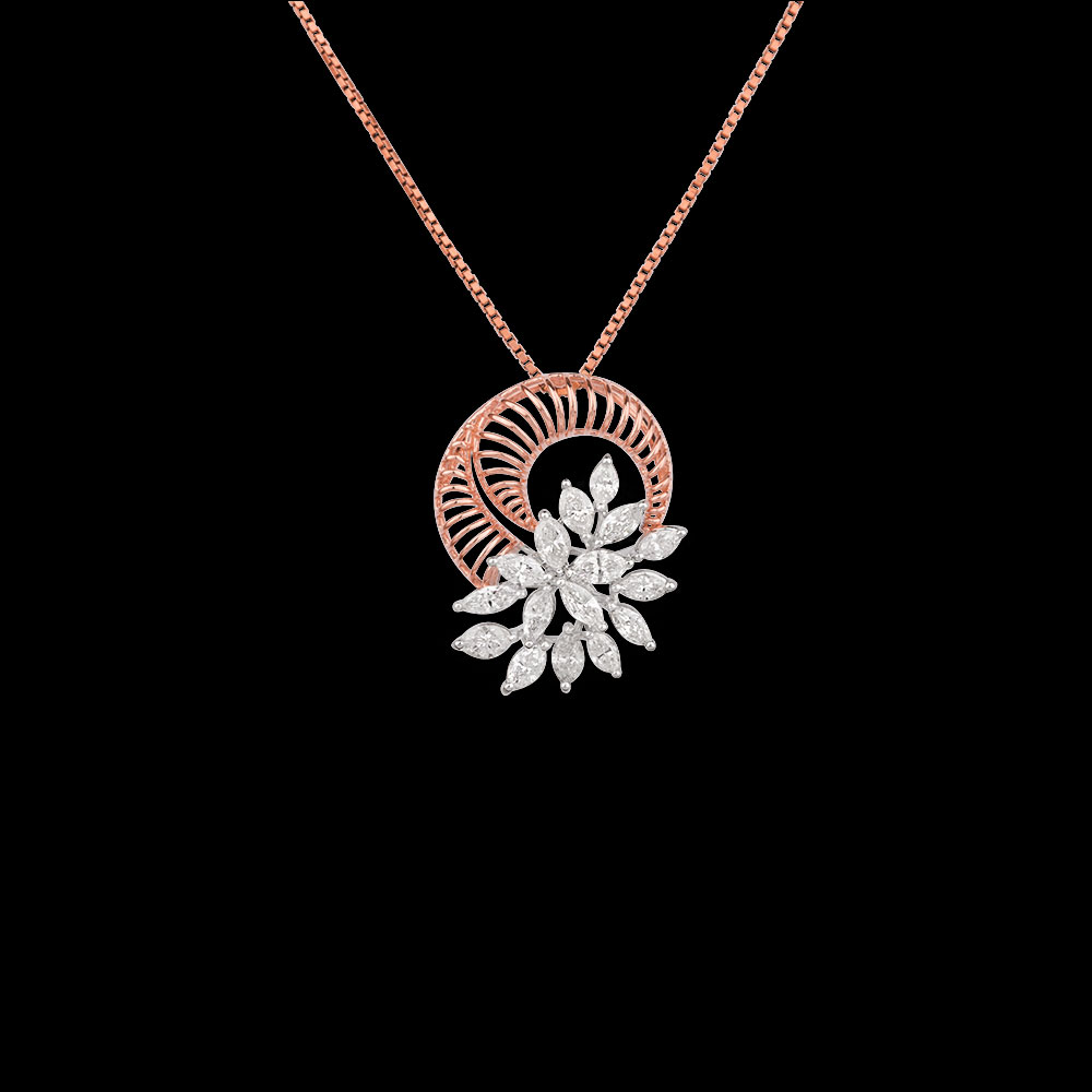 Pendants – 18K White Gold | Gharenu AYV-KKK-303-P-1_BLK