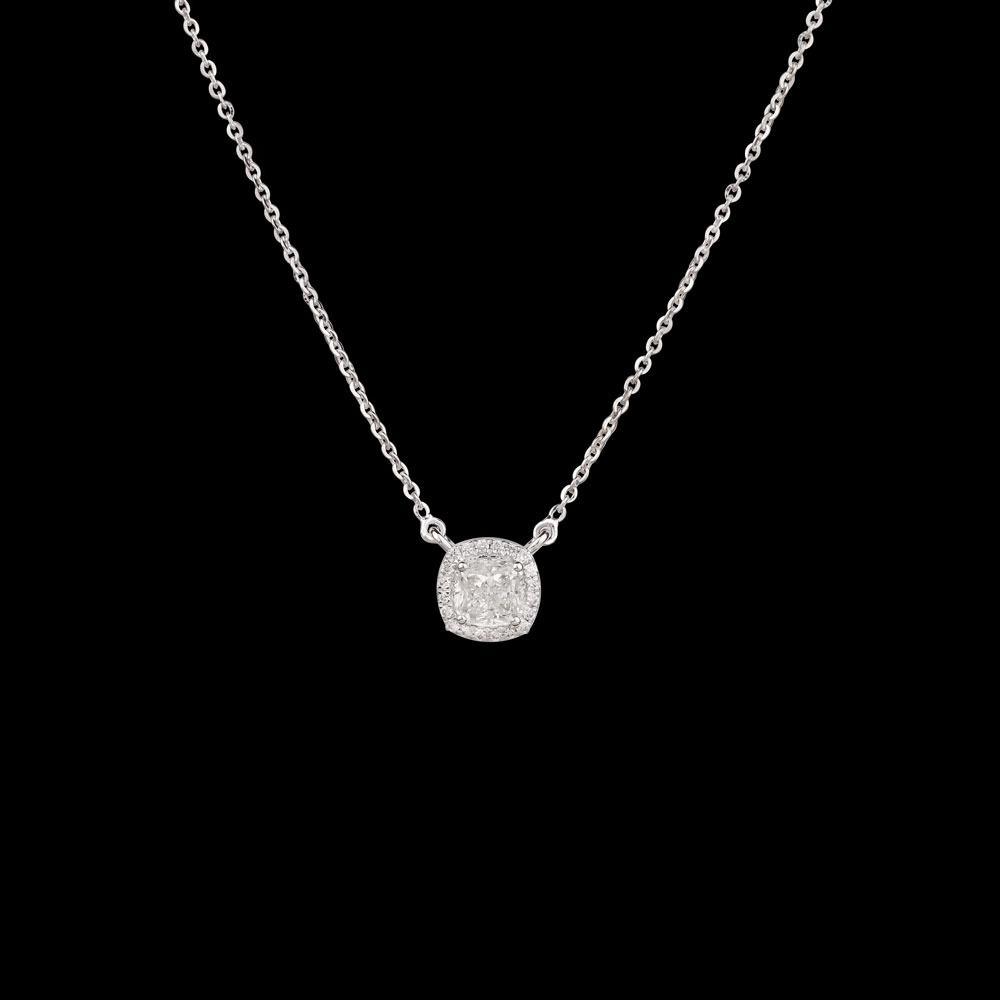 Daily Wear Pendants – 18K White Gold | Gharenu GH004PNDBSP201116