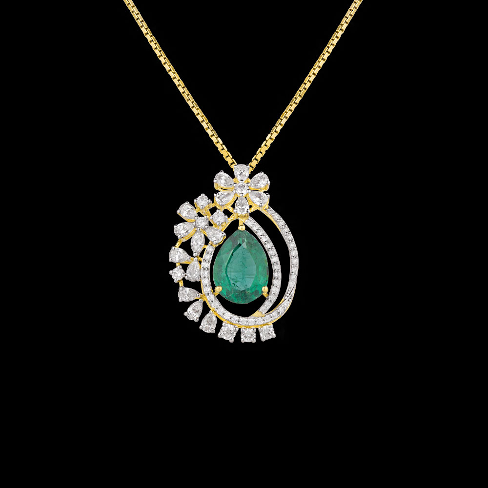 Daily Wear Pendants – 18K Yellow Gold | Gharenu GH004PNDBSP201128(E)