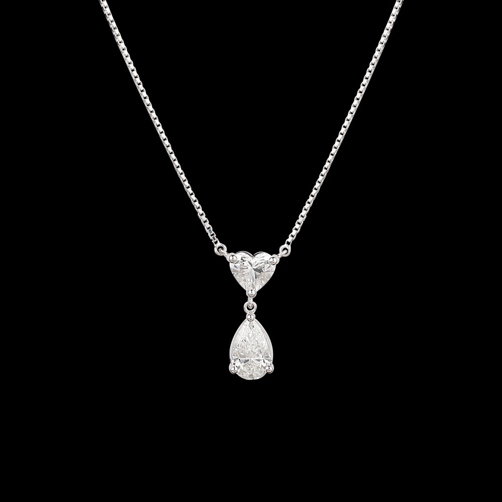 Daily Wear Pendants – 18K White Gold | Gharenu GH004PNDBSP201130