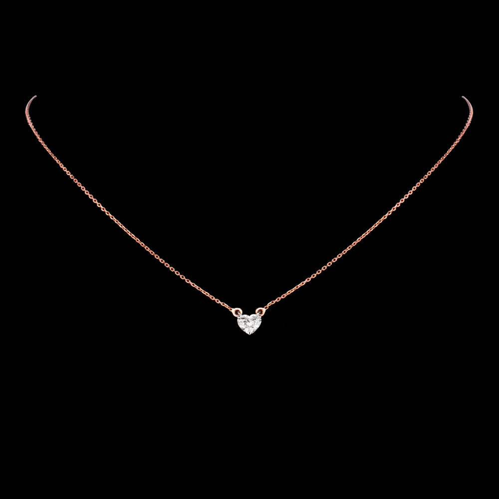 Daily Wear Pendants – 18K Two Tone (Rose Gold + White Gold) | Gharenu GH004PNDNDP2012
