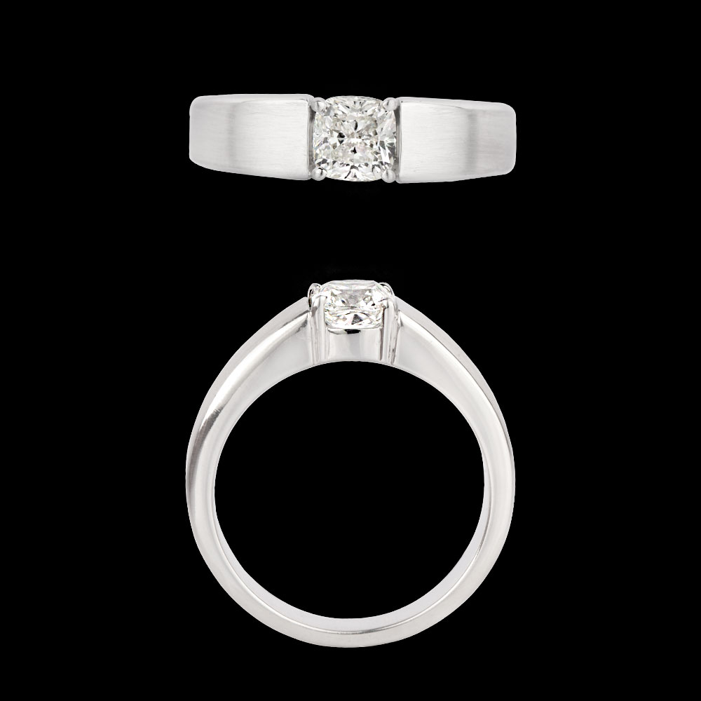 Mens Rings – 18K White Gold | Gharenu GH004MRGBSP150133