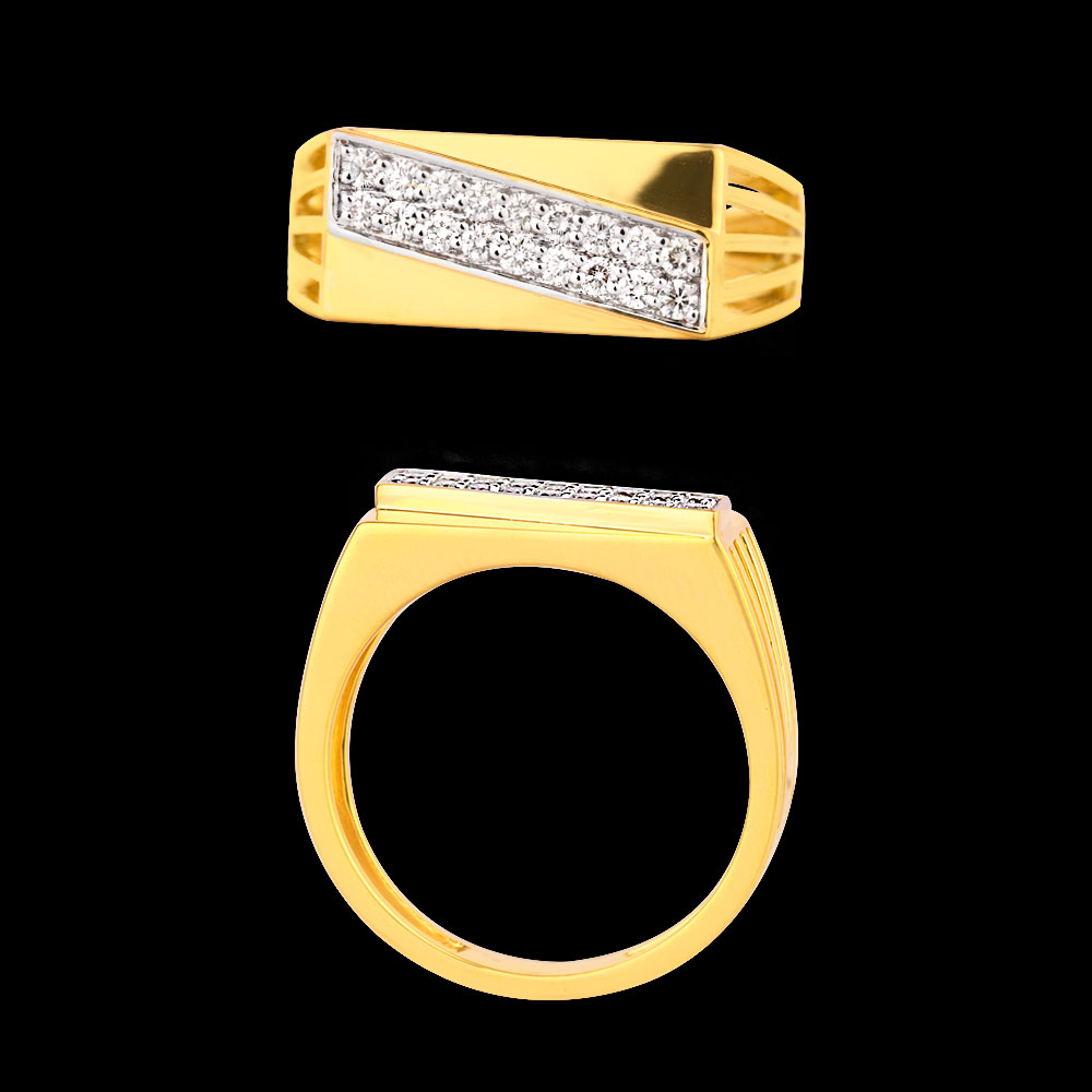 18K Yellow Gold MENS RINGS