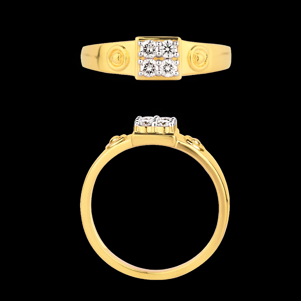 18K Yellow Gold MENS RINGS