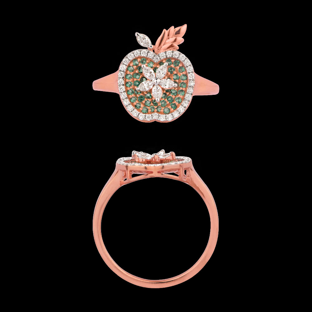 18K Rose Gold GEMSTONE RINGS