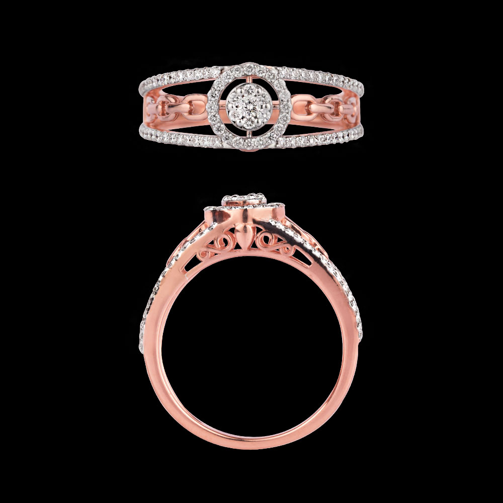 Daily Wear Rings – 18K Rose Gold | Gharenu GH004RNGBSP102187