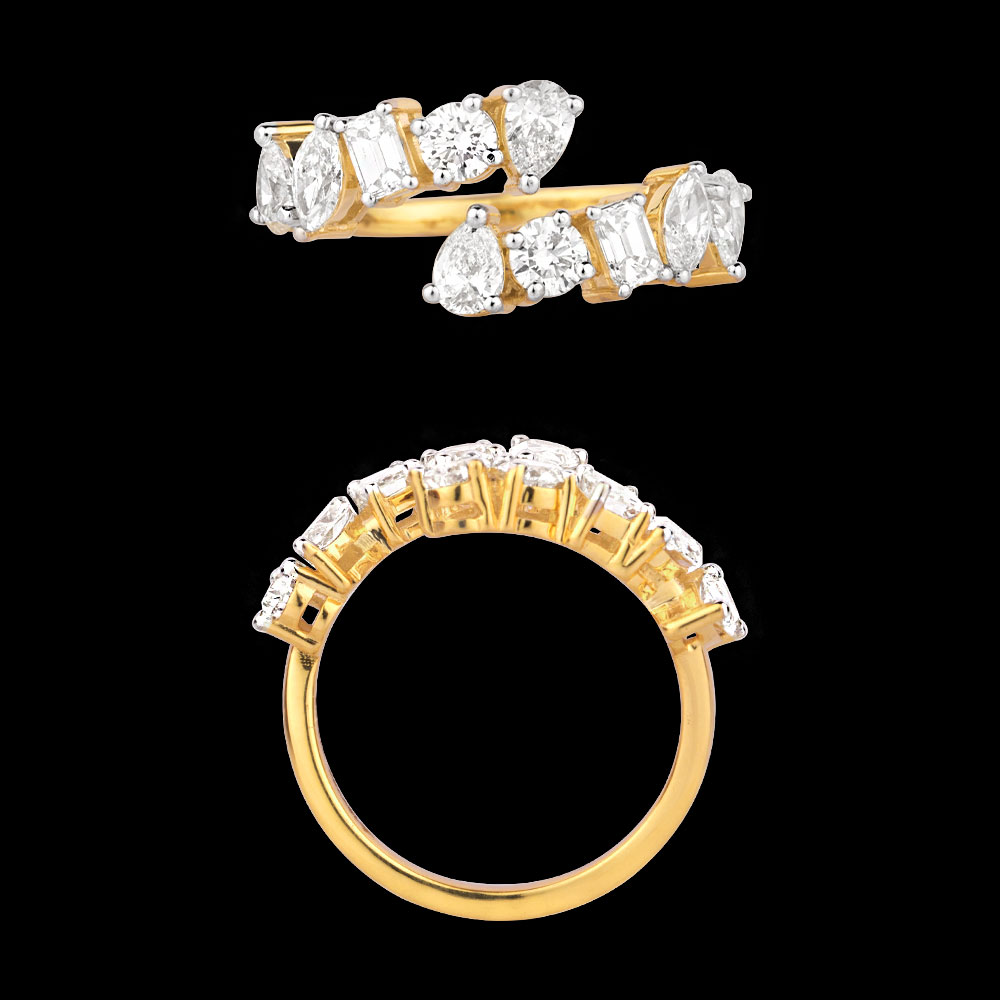 Daily Wear Rings – 18K Yellow Gold | Gharenu GH004RNGBSP102193 Daily Wear Rings – 18K Yellow Gold | Gharenu GH004RNGBSP102193