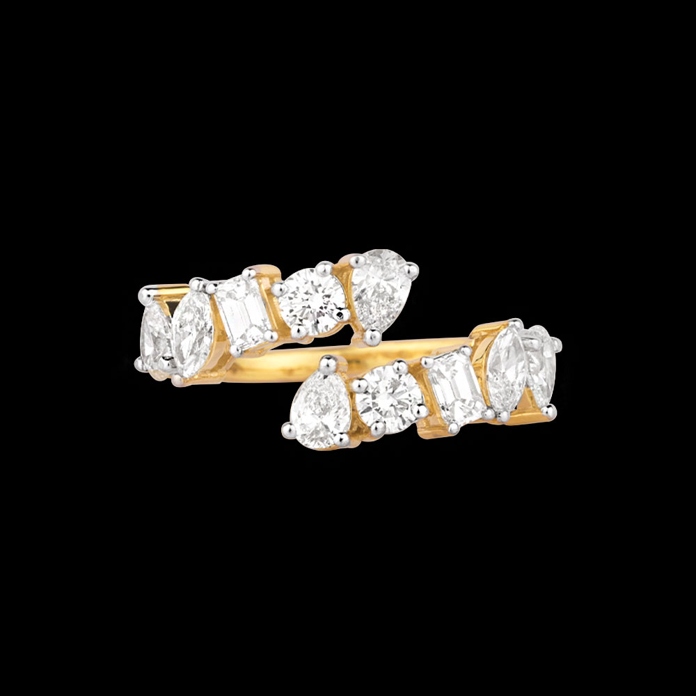 Daily Wear Rings – 18K Yellow Gold | Gharenu GH004RNGBSP102193 Daily Wear Rings – 18K Yellow Gold | Gharenu GH004RNGBSP102193