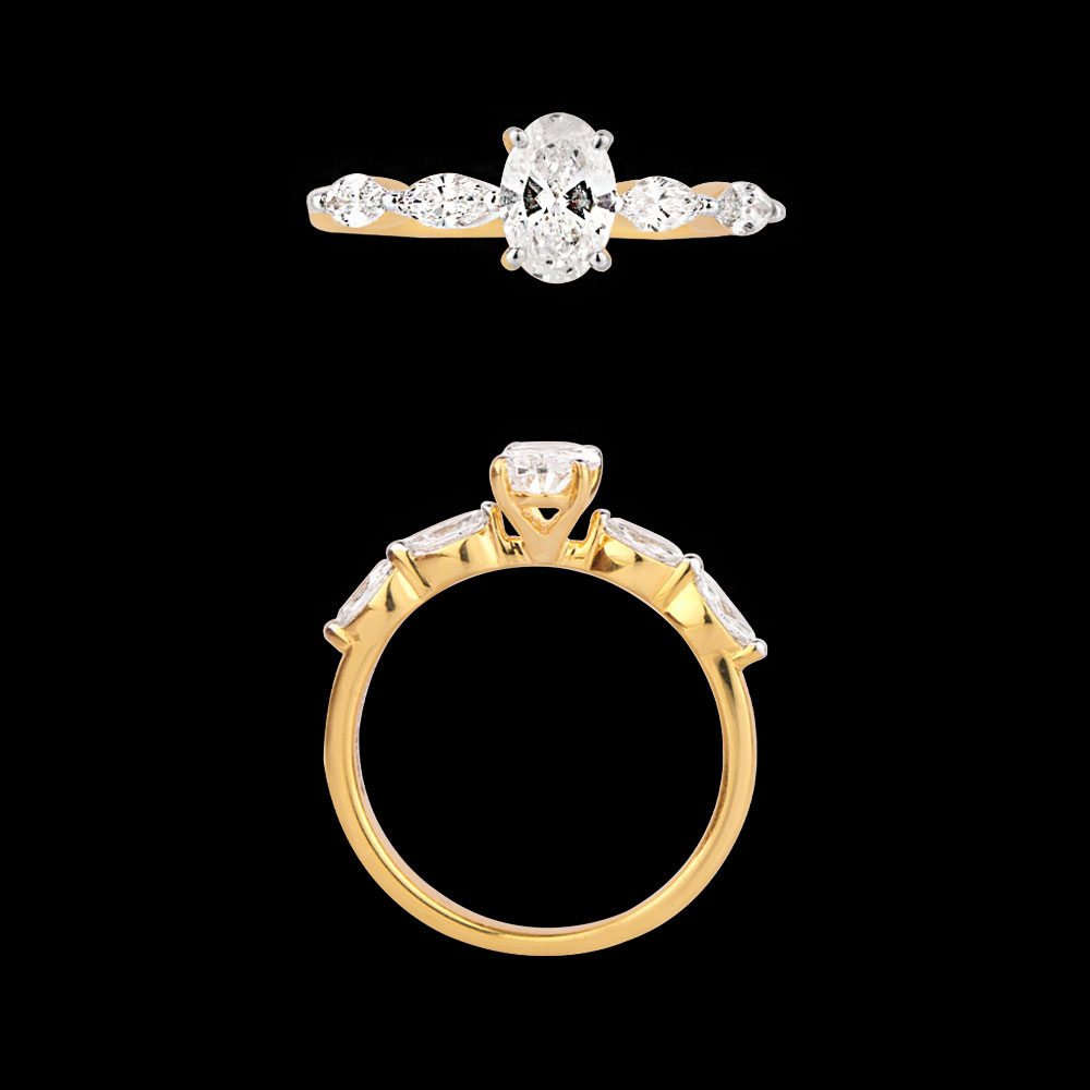 Daily Wear Rings – 18K Yellow Gold | Gharenu GH004RNGBSP102225