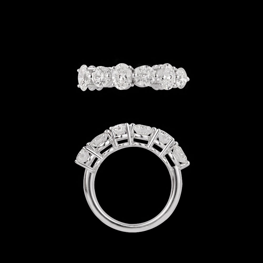 Daily Wear Rings – 18K White Gold | Gharenu GH004RNGBSP102240 Daily Wear Rings – 18K White Gold | Gharenu GH004RNGBSP102240