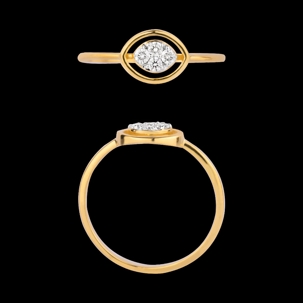 18K Yellow Gold ILLUSION RINGS