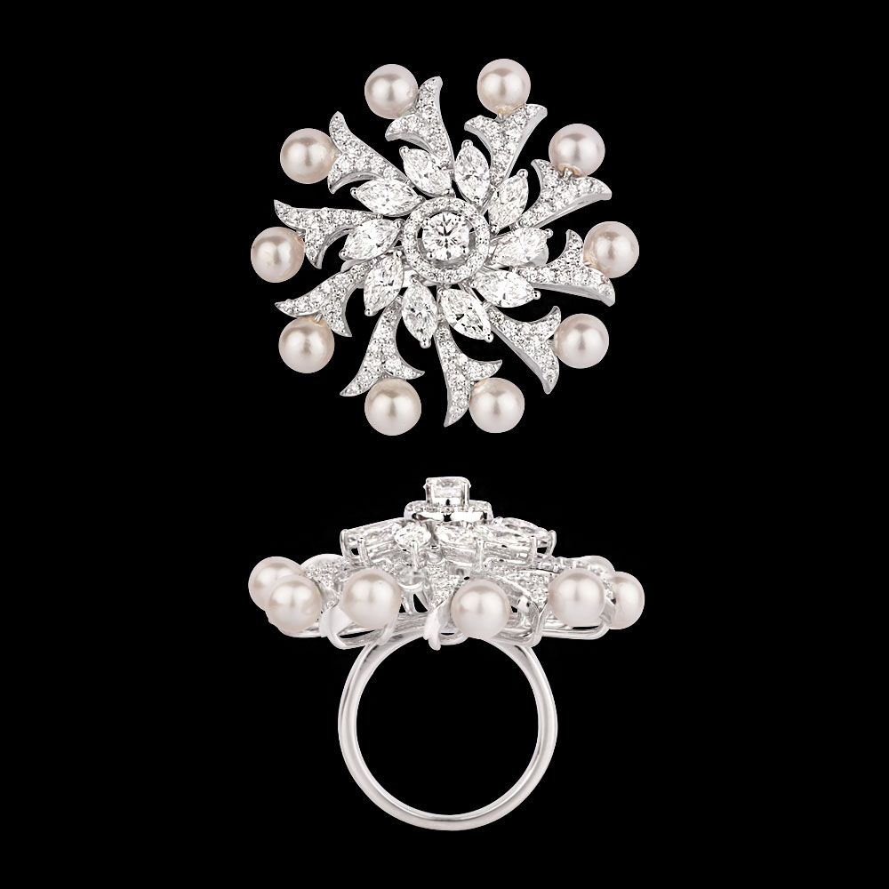 Gemstone Rings – 18K White Gold | Gharenu GH004RNGNDP447122(P)