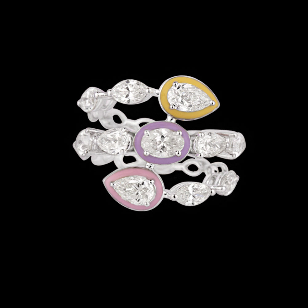 Daily Wear Rings – 14K White Gold | Gharenu GH004RNGNDP447161 Daily Wear Rings – 14K White Gold | Gharenu GH004RNGNDP447161