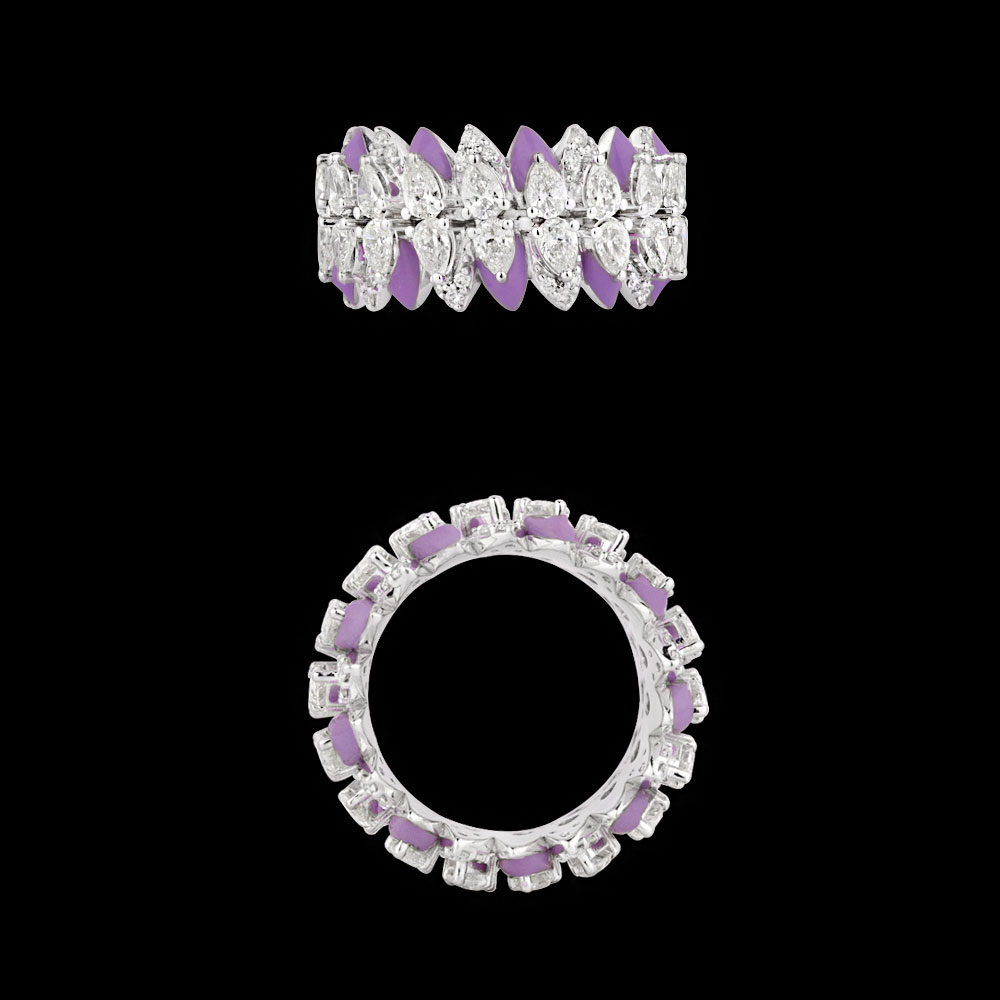 Bands – 14K White Gold | Gharenu GH004RNGNDP447166