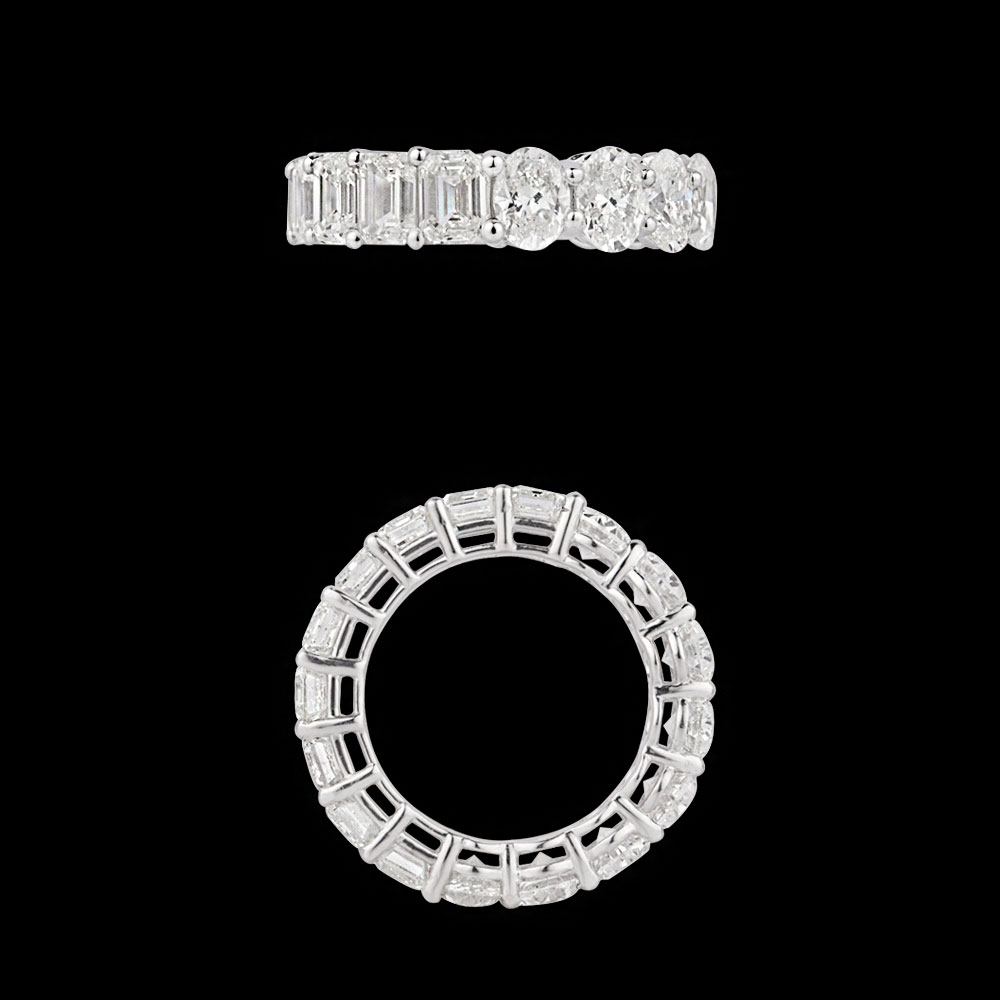 Daily Wear Rings – 14K White Gold | Gharenu GH004RNGNDP447168