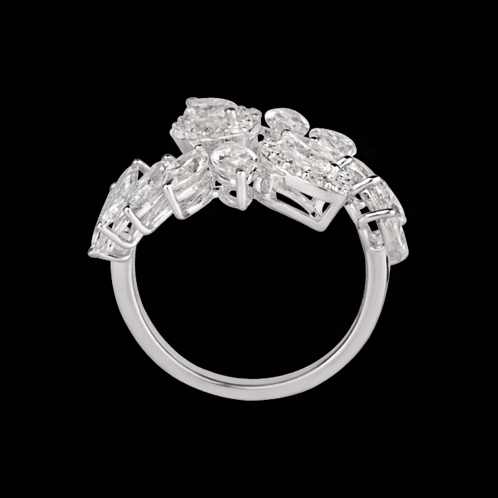 Daily Wear Rings – 14K White Gold | Gharenu GH004RNGNDP447170 Daily Wear Rings – 14K White Gold | Gharenu GH004RNGNDP447170