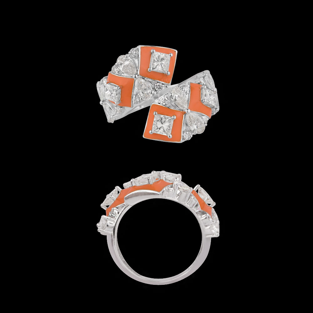 Bands – 14K White Gold | Gharenu GH004RNGNDP447171