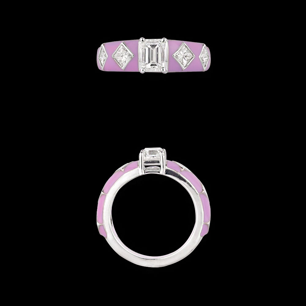 Gemstone Rings – 14K White Gold | Gharenu GH004RNGNDP447175 Gemstone Rings – 14K White Gold | Gharenu GH004RNGNDP447175