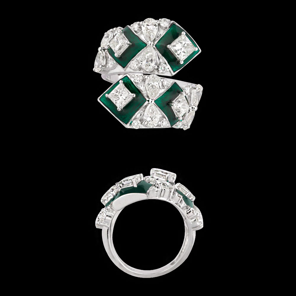 Bands – 14K White Gold | Gharenu GH004RNGNDP447177