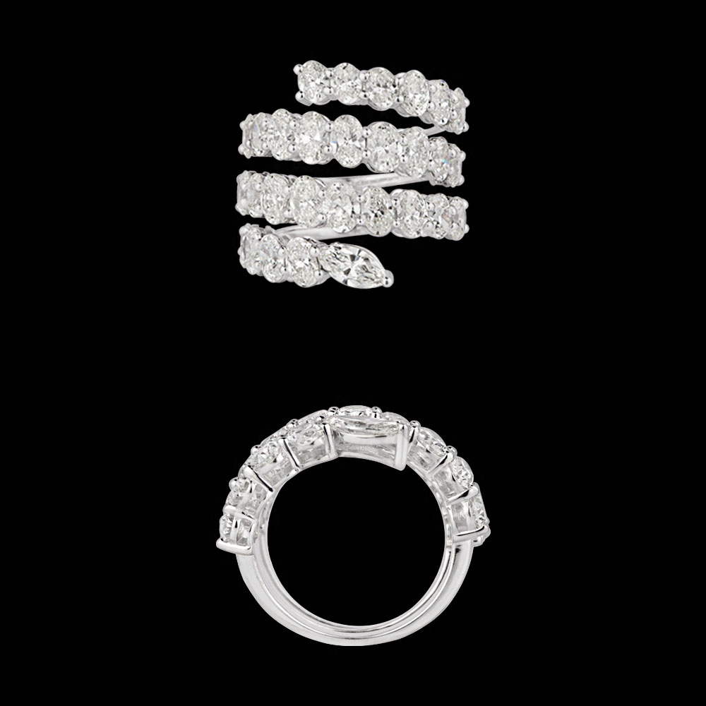 Bands – 14K White Gold | Gharenu GH004RNGNDP447183