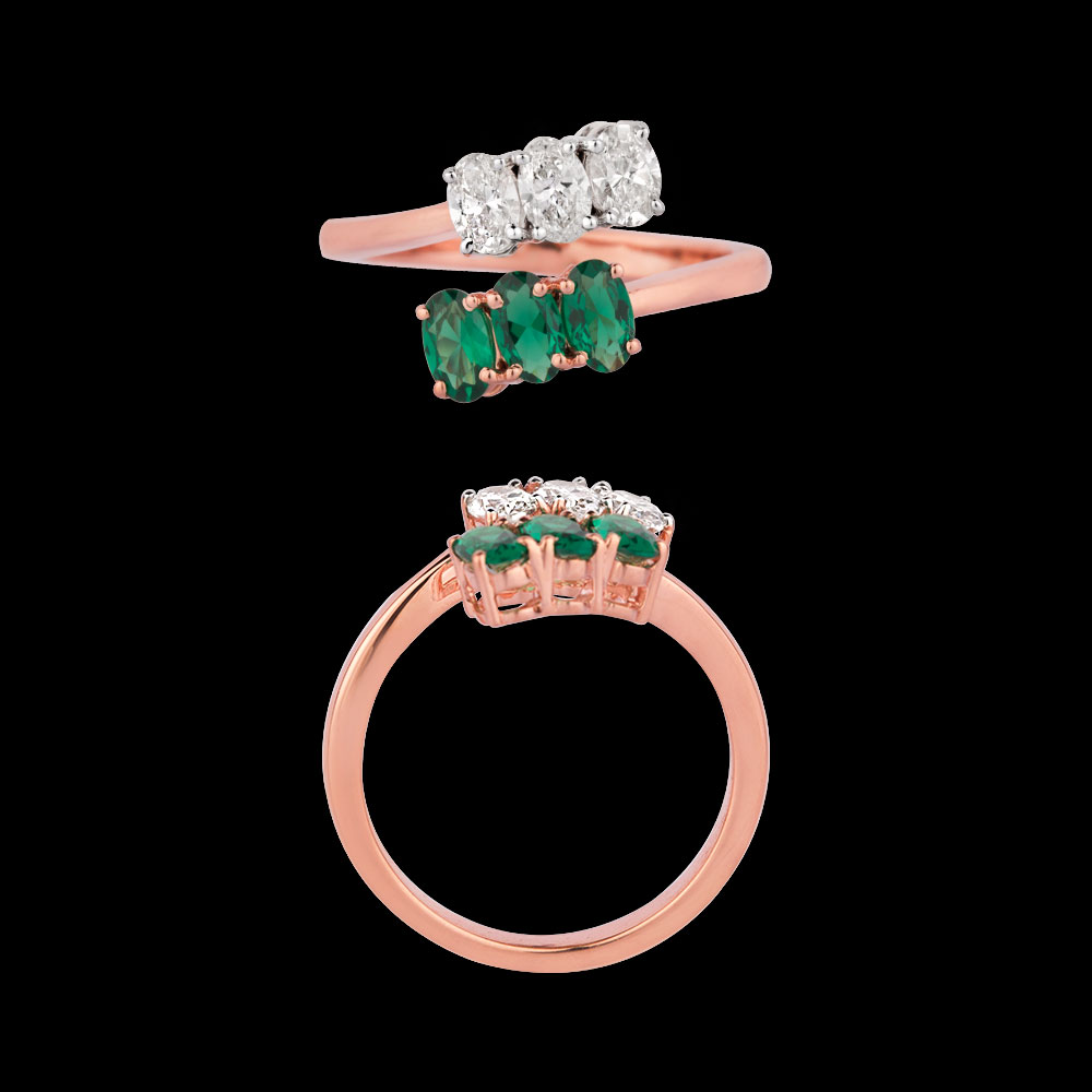 18K Rose Gold GEMSTONE RINGS