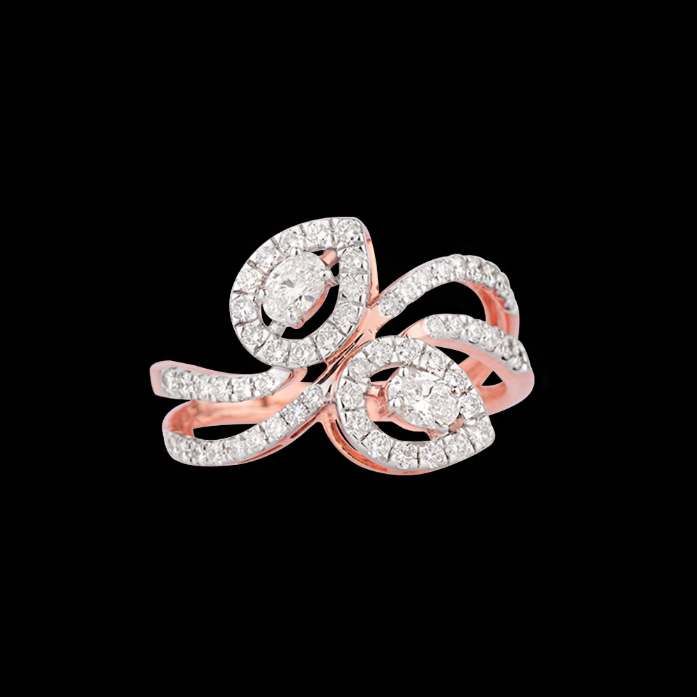 Daily Wear Rings – 18K Rose Gold | Gharenu GH004RNGSKH-373 Daily Wear Rings – 18K Rose Gold | Gharenu GH004RNGSKH-373