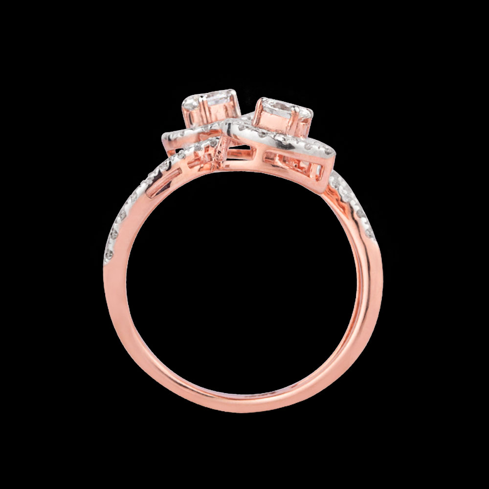 Daily Wear Rings – 18K Rose Gold | Gharenu GH004RNGSKH-373 Daily Wear Rings – 18K Rose Gold | Gharenu GH004RNGSKH-373