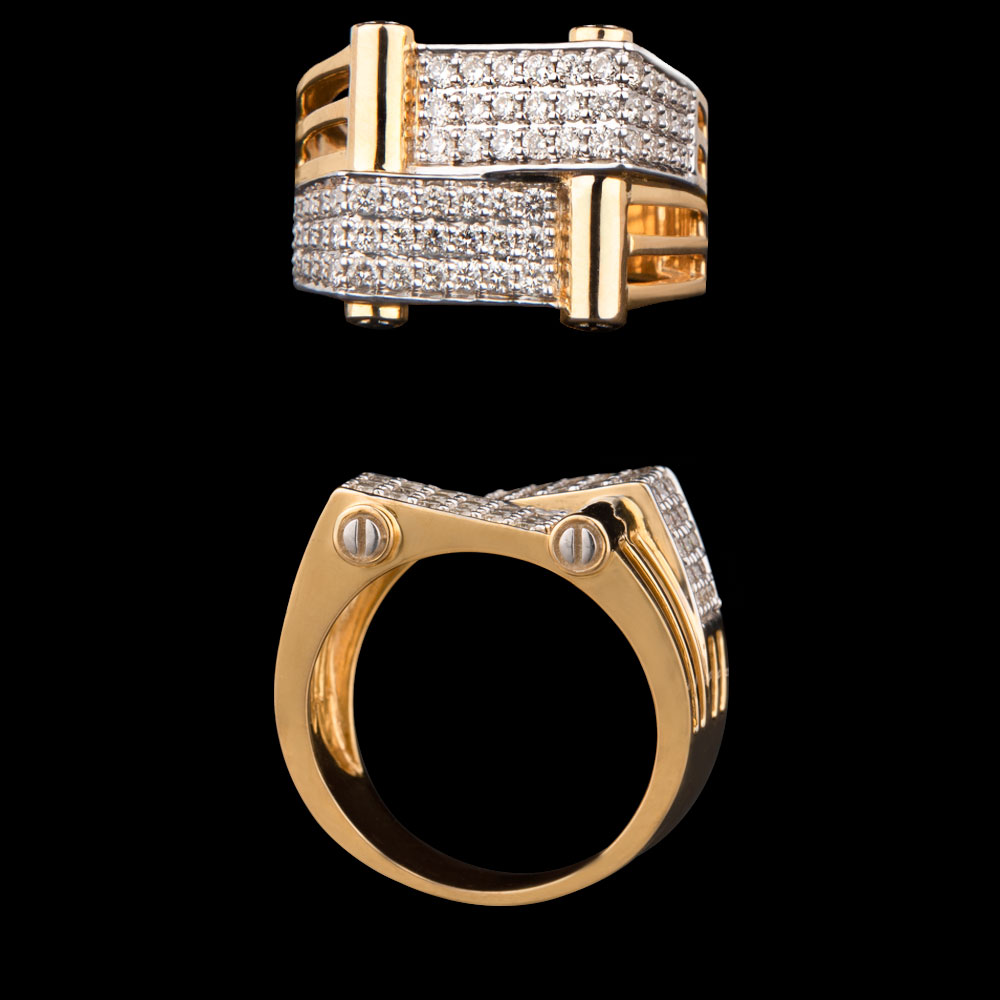 18K Yellow Gold MENS RINGS