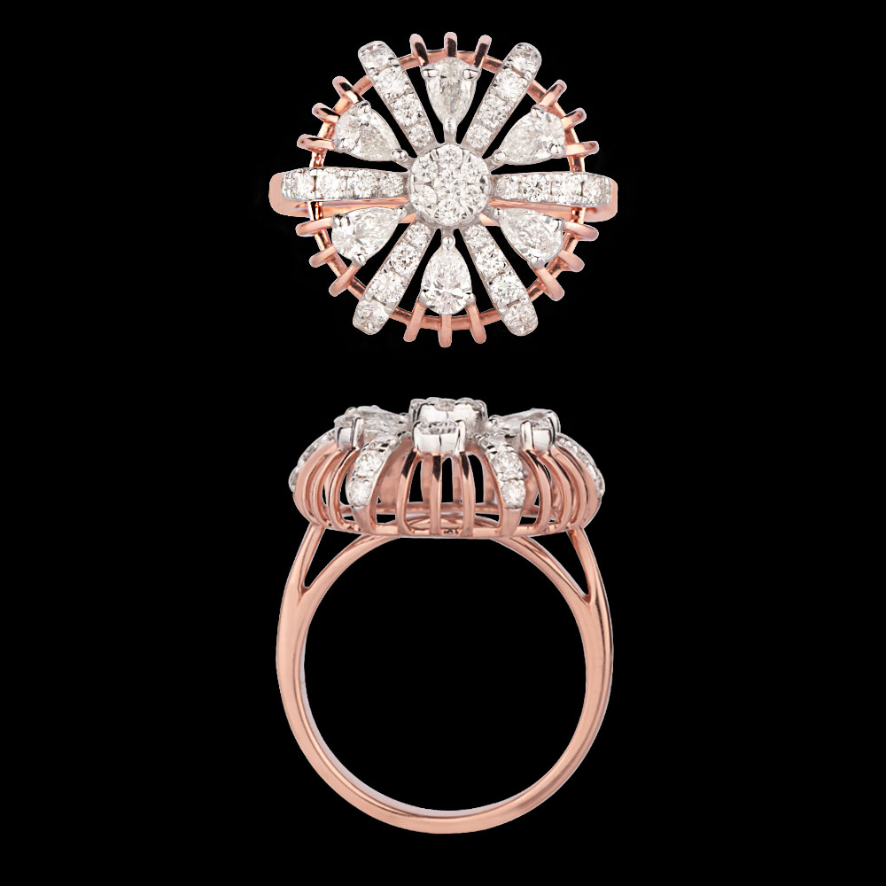 18K Rose Gold GEMSTONE RINGS