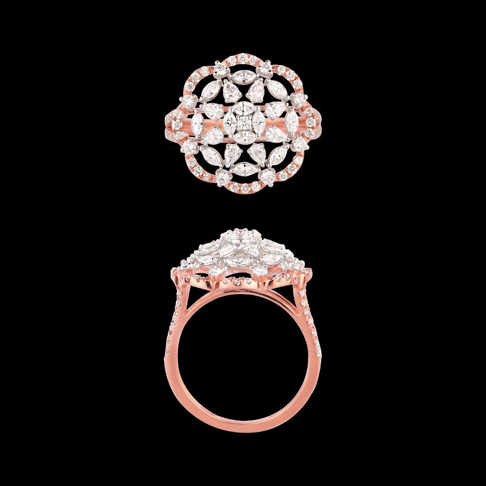 18K Two Tone (Rose Gold + White Gold) EXCLUSIVE RINGS