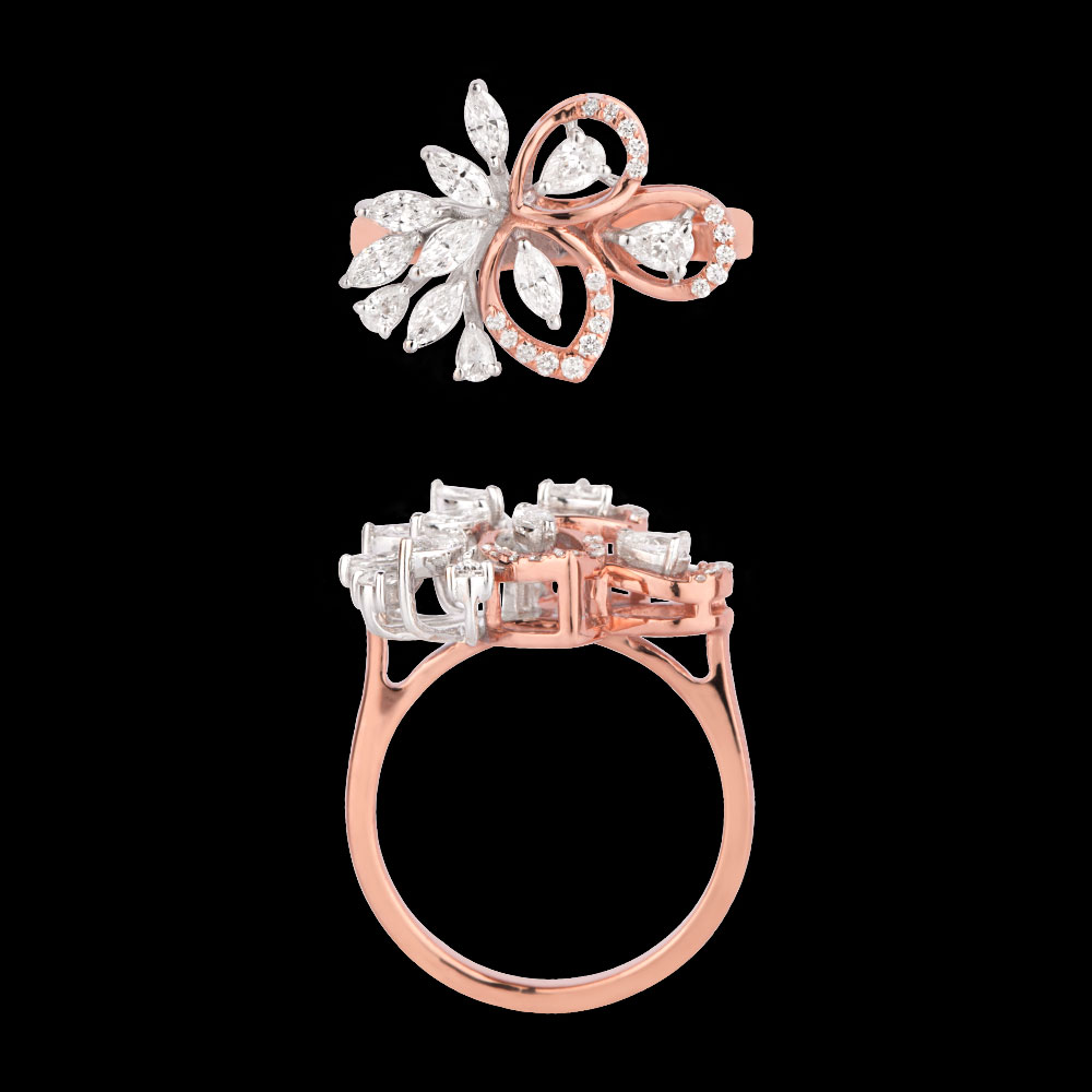 18K Two Tone (Rose Gold + White Gold) EXCLUSIVE RINGS